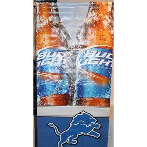 Detroit Lions / Budweiser Double Sided Vinyl Banner 60" tall x 22" Football